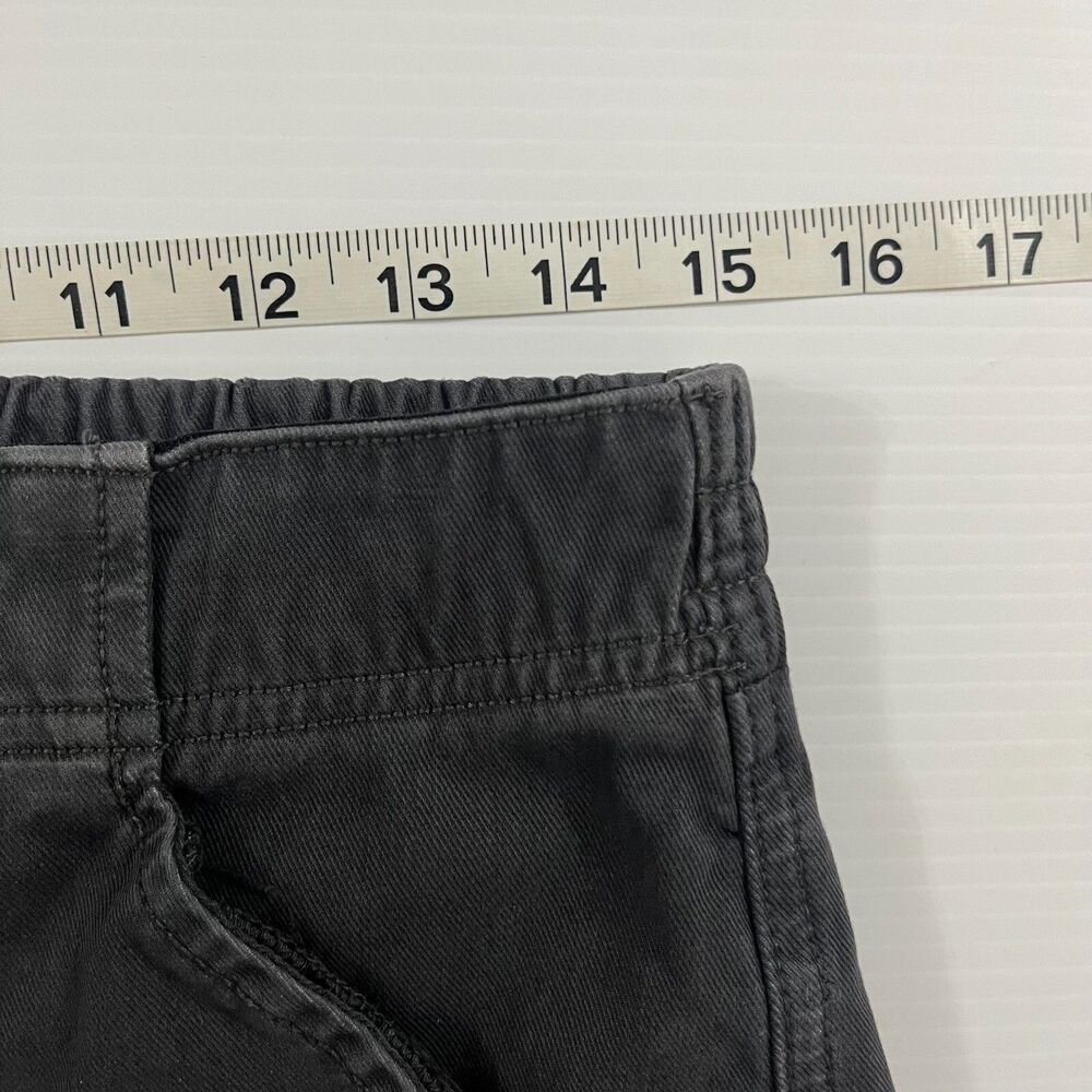 SPANX  Womens Cargo Joggers Stretch Twill Charcoal Gray Cargo Zip Ankles Size L - Picture 6 of 10